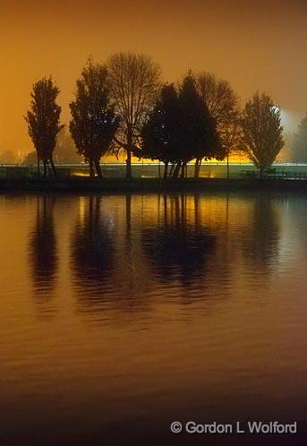 Rideau Canal On A Foggy Night_00210-2.jpg - Rideau Canal Waterway photographed at Smiths Falls, Ontario, Canada.